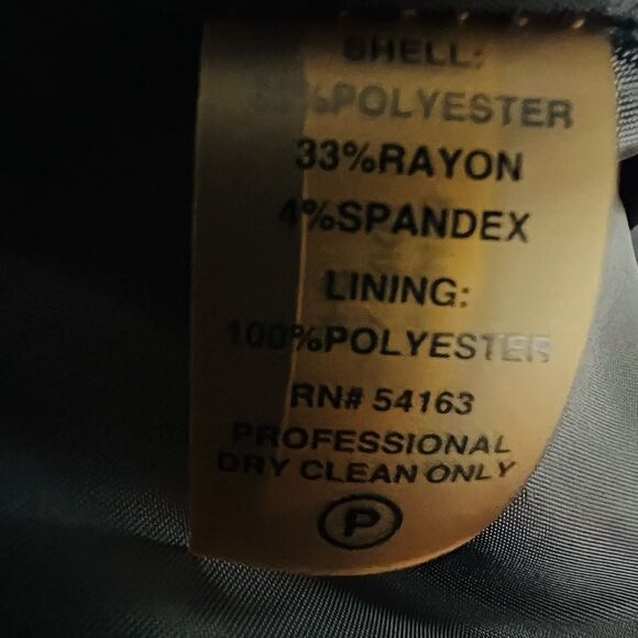 Calvin Klein Black & Gray Colorblock Pencil Dress Secretarycore Lined - Size 6 - Picture 8 of 8